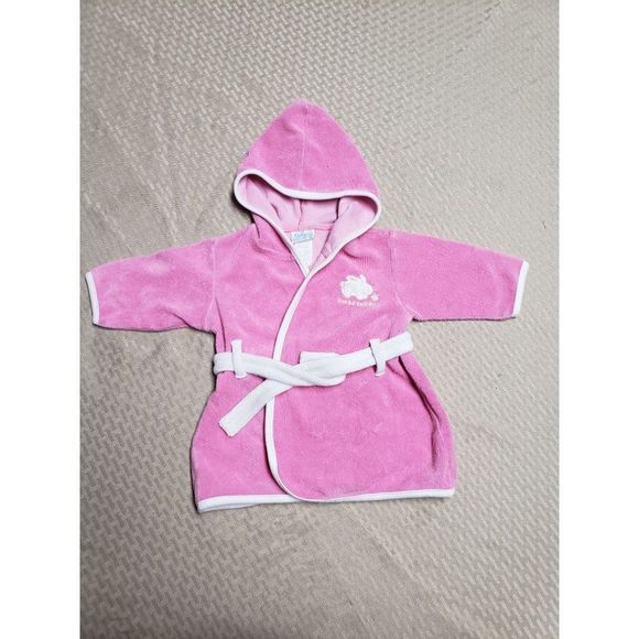 Tykes By Carters Pink Hooded‎ Bath Robe - Picture 9 of 9